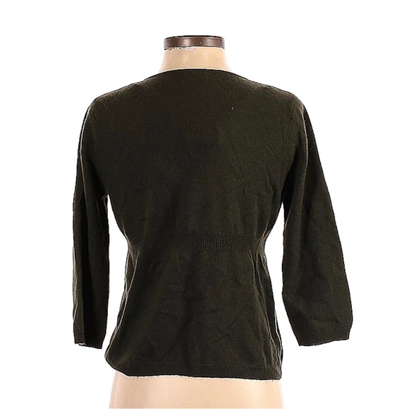 Karen Millen forest green cashmere cardigan - Picture 2 of 6